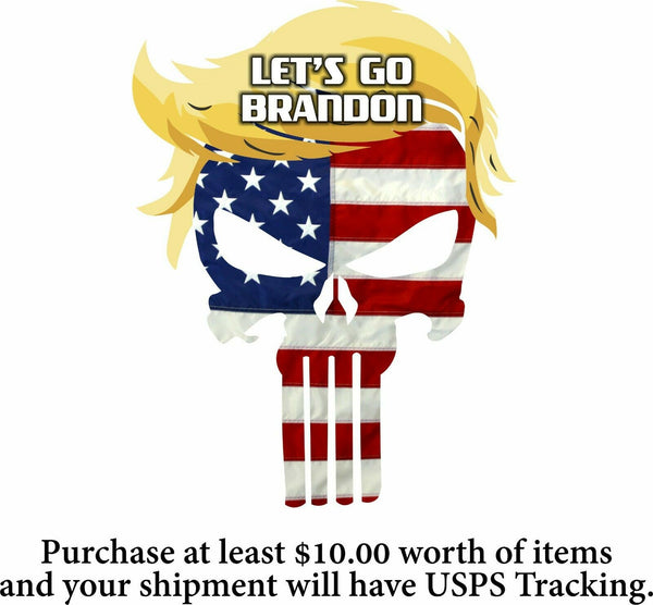 Let's Go Brandon Decal - USA Trump Punisher Let's Go Brandon Decal - FU46 FJB