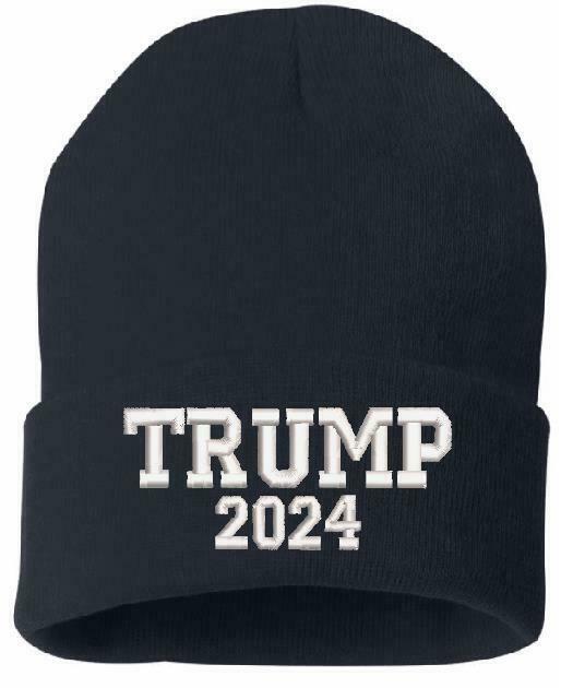 Trump 2024 Winter Hat - Embroidered Cuff or Beanie Choice SP12 or SP08 Trump Hat