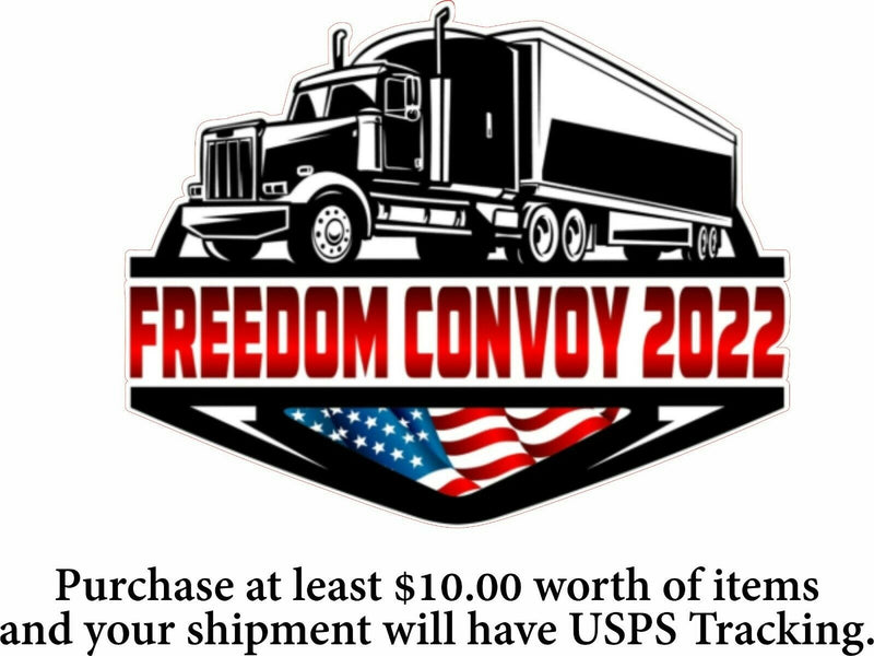 Freedom Convoy Decal - Convoy 2022 Fringe Window/Hardhat Decal - Various Sizes - Powercall Sirens LLC
