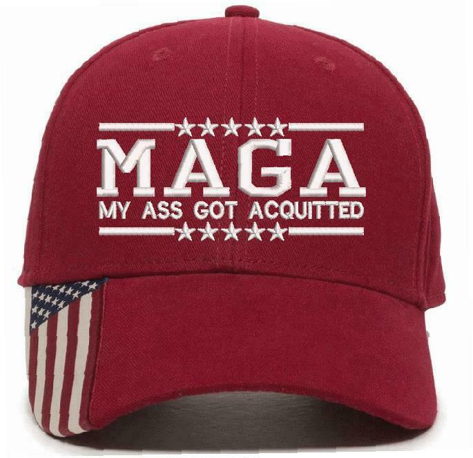 Trump Hat - MAGA My Ass Got Acquitted Embroidered Adjustable Ball Cap TRUMP HAT