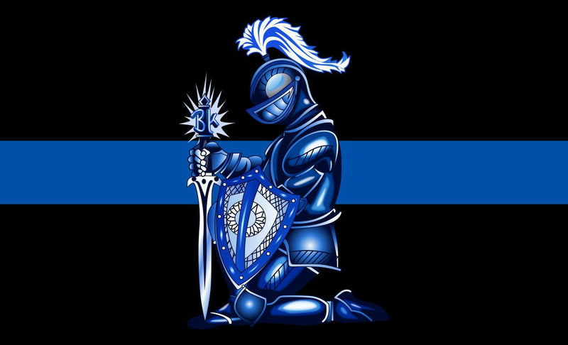 Blue Knight Thin Blue Line Police Decal Thin Blue Line Sticker - Various Sizes