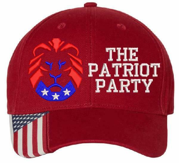 The Patriot Party LION Hat - Embroidered USA300 Adjustable Hat TRUMP 2024 MAGA