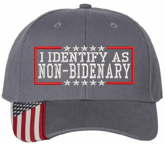 I Identify as Non Bidenary Embroidered USA300 Adjustable Hat - Various Colors