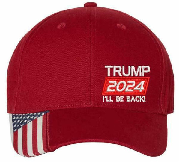 Trump 2024 I'll Be Back President United States USA300 Embroidered Trump Hat