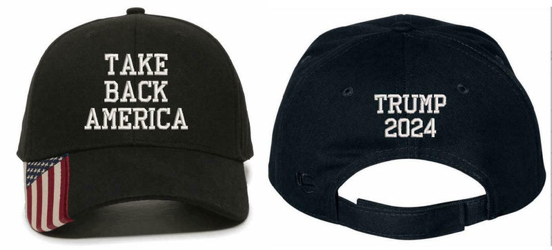 Donald Trump Hat "Take America Back" with TRUMP 2024 on the back - Various Hats