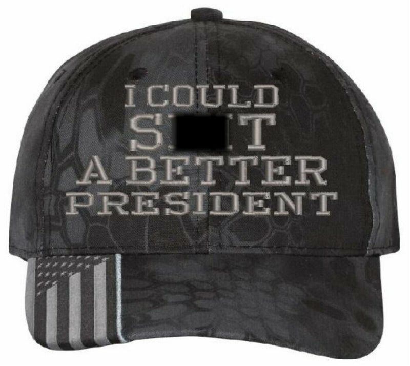 Anti Joe Biden I Could Sh*t a Better President Embroidered USA300 Adjustable Hat