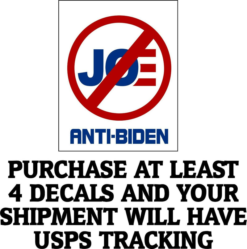 Anti Joe Biden Biden Bumper Sticker 5" X 5" No Joe Biden Window Sticker