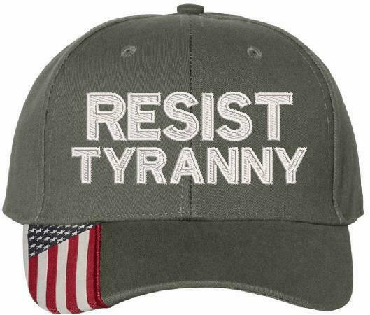 Resist Tyranny Embroidered Hat - USA300 Style Adjustable Hats - Various Colors