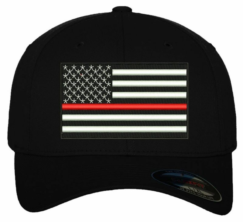 Thin Red Line USA Flag/ Embroidered Ball Cap/ Free Shipping