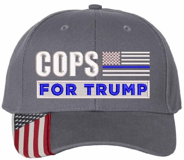 Trump Hat Cops for Trump Embroidered Adjustable Hat USA300 Cops for Trump Hat