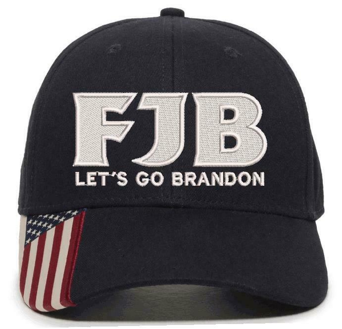 FJB Let's Go Brandon Embroidered Adjustable USA300 OR Typhoon Style Hat, FJB Hat