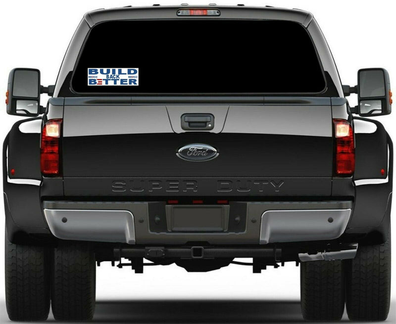 Joe Biden Build Back Better Bumper Sticker 8.7" x 3" Exterior Decal - Biden 2020