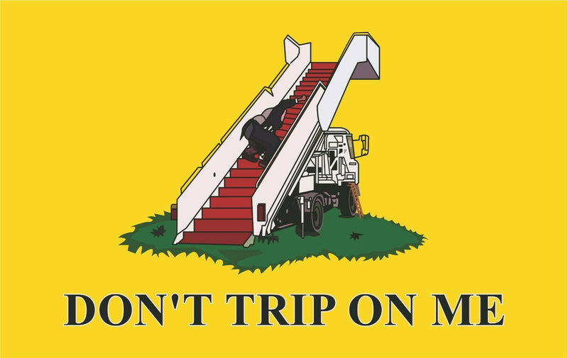 Anti Joe Biden "Don't Trip on Me" Window/Bumper Sticker 5" x 3" Sticker