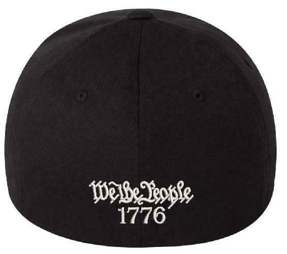 We The People Hat Flex Fit 6277 Embroidered Low Profile Hat WITH BACK DESIGN