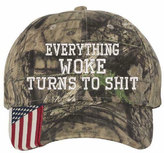Everything Woke Turns Turns to sh*t Embroidered USA300 Adjustable Hat