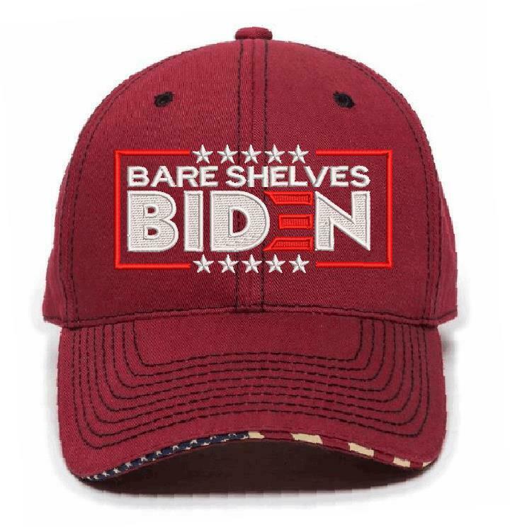 Bare Shelves Biden Embroidered USA300/800 Adjustable Hat Anti Biden FJB FU46