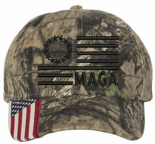 Donald Trump Hat MAGA Betsy Ross Full Flag CWF305 Embroidered Ball Cap