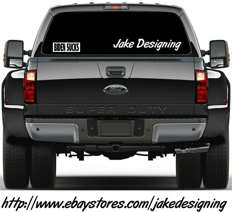 BIDEN SUCKS Anti Joe Biden BUMPER STICKER SUCKS 8.6" x 3" bumper/window sticker