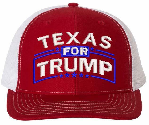 Texas for Trump Embroidered Ball Cap - Various Hat Choices Free Shipping
