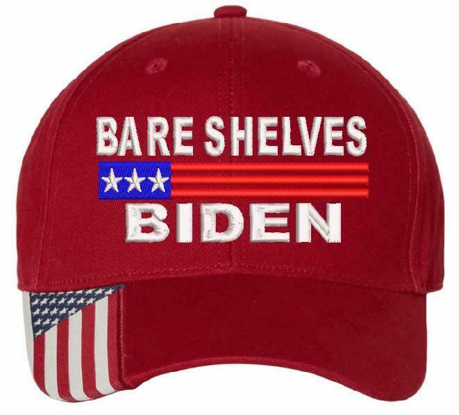 Bare Shelves Biden Stars Design Embroidered USA300/800 Adjustable Hat Anti Biden