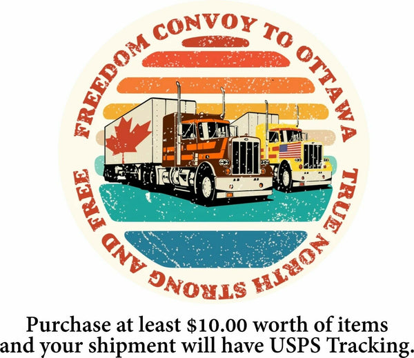 Freedom Convoy Decal - Convoy to Ottawa Window or Hardhat Decal - Various Sizes