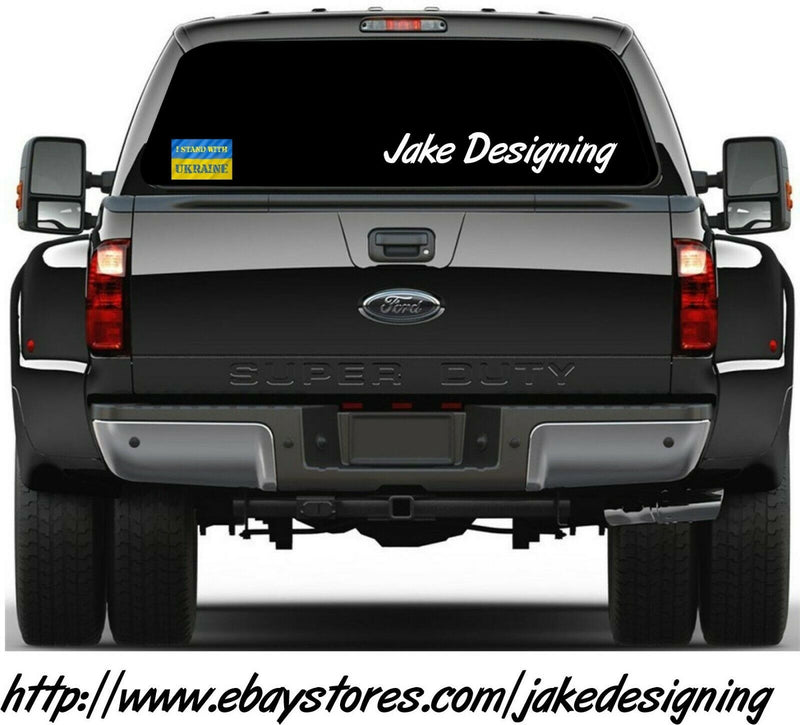 I stand with Ukraine Window Bumper sticker or Automotive Magnet Various Sizes