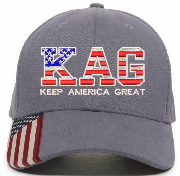 Donald Trump Hat USA Style KAG Keep America Great USA-300 Hat with Flag Brim