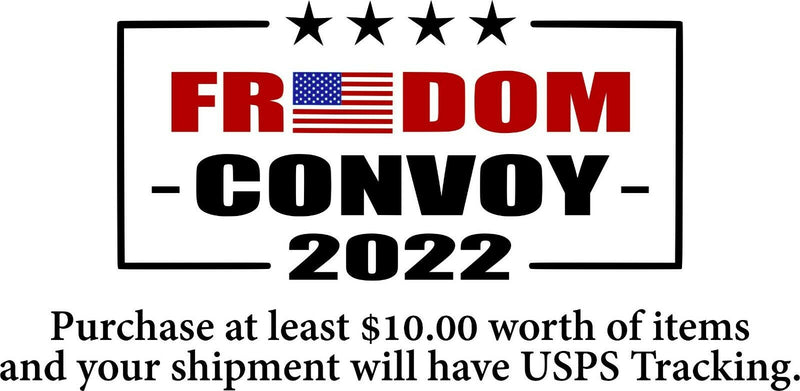 Freedom Convoy 2022 Flag Decal Window or Hardhat Decal - Various Sizes