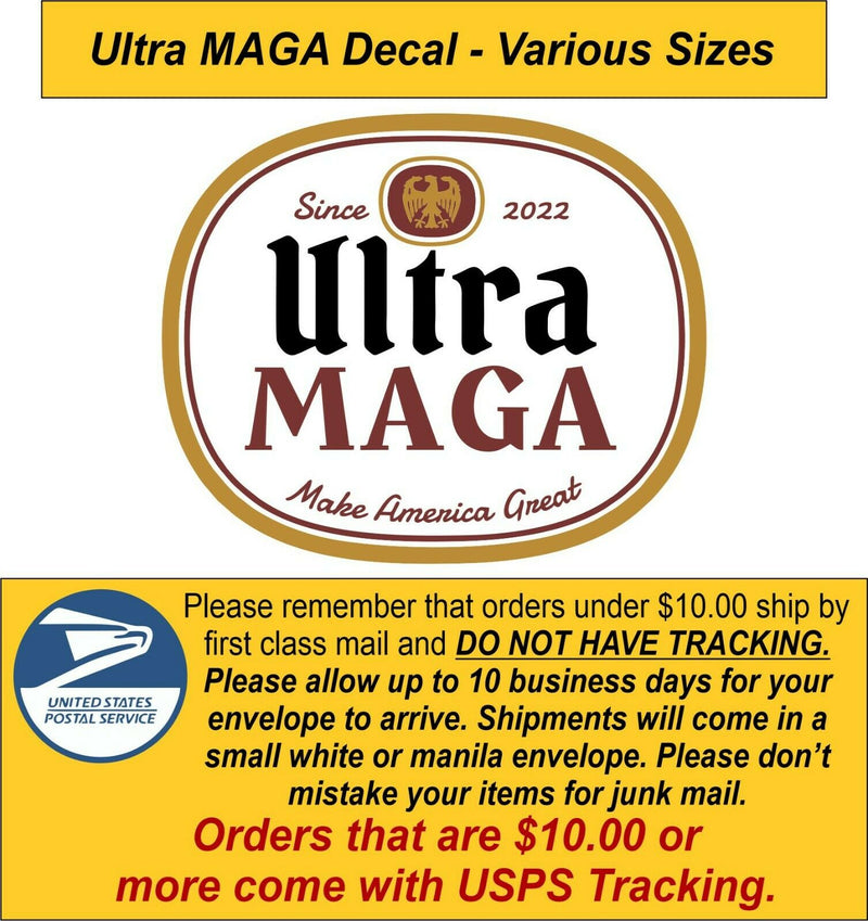 Ultra MAGA Joe Biden Donald Trump Sticker Decal Various Sizes Made in the USA
