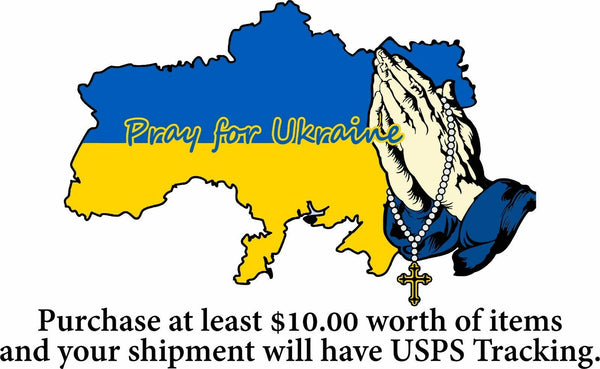 Pray for Ukraine Decal - Praying Hands Version - Various Sizes Pray for Ukraine