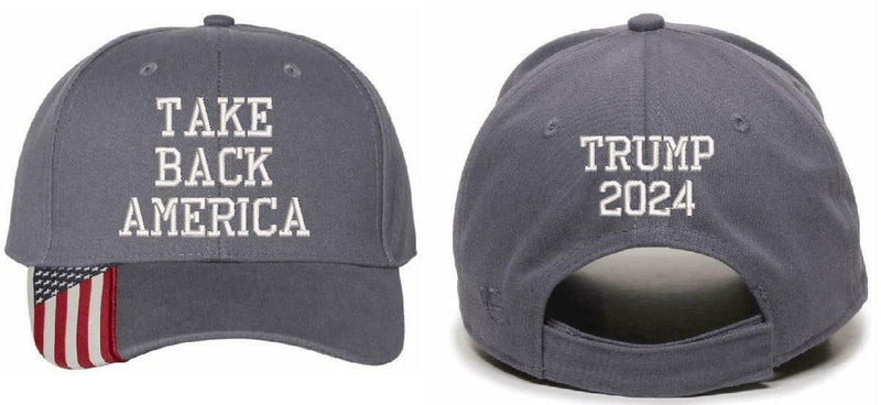 Donald Trump Hat "Take America Back" with TRUMP 2024 on the back - Various Hats