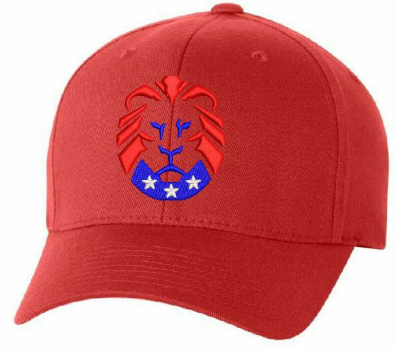 The Patriot Party Lion Flex Fit 6277 Embroidered Low Profile Hat-Various Colors