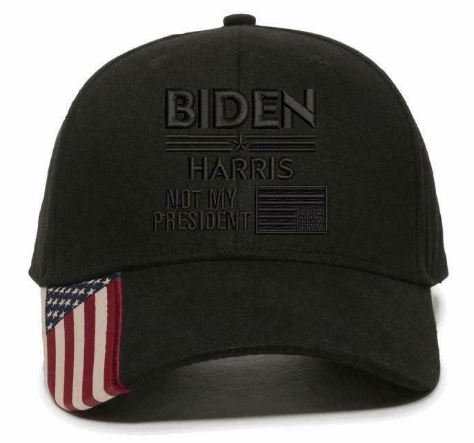 Biden Harris Not My President Upside Down Flag Embroidered USA300/Typhoon Option