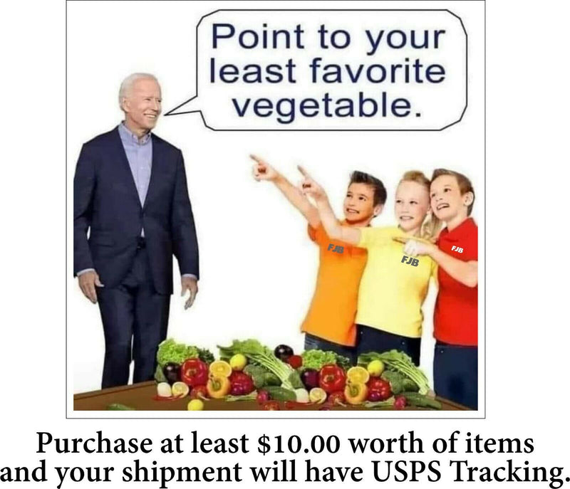 Anti Joe Bide Bumper Sticker or Magnet - Point to your favorite Vegetable FJB