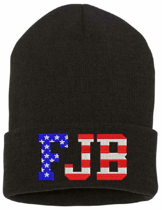FU46 Anti Biden USA FORMAT Embroidered Winter Hat-Cuff or Beanie Style FU46 FJB