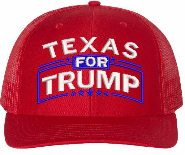 Texas for Trump Embroidered Ball Cap - Various Hat Choices Free Shipping