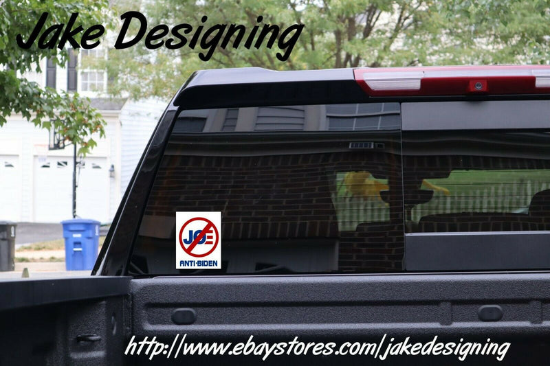 Anti Joe Biden Biden Bumper Sticker 5" X 5" No Joe Biden Window Sticker