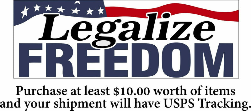LEGALIZE FREEDOM USA Bumper Sticker or Magnet Various Sizes FRINGE MINORITY