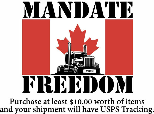 Mandate Freedom Window Sticker Freedom Convoy Sticker Various Sizes available - Powercall Sirens LLC