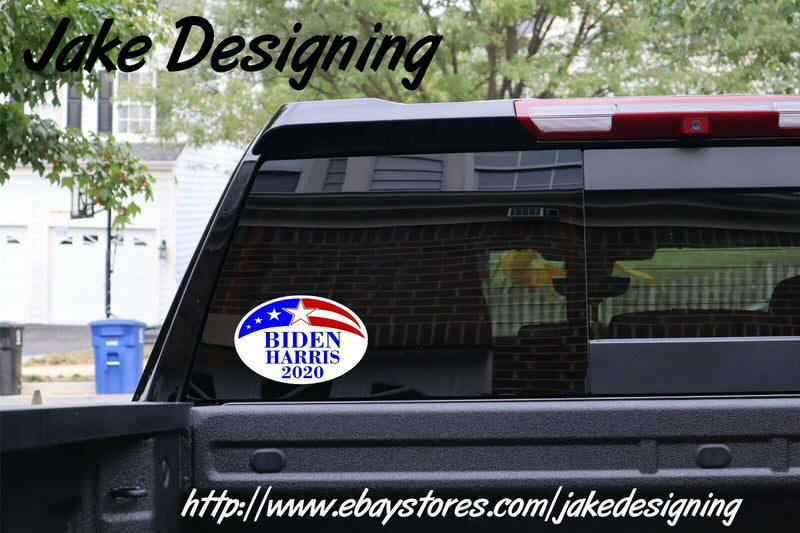 Joe Biden Kamala Harris 2020 OVAL DECAL Bumper/window Sticker 5" x 3.3"