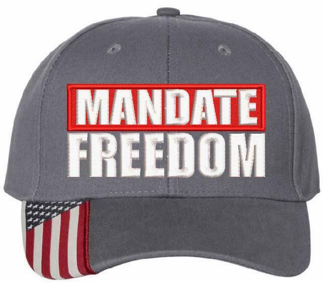 Mandate Freedom Hat - Embroidered USA300 Adjustable Hat and 112 Hat Red White