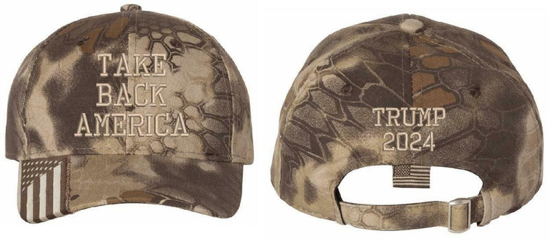 Donald Trump Hat "Take America Back" with TRUMP 2024 on the back - Various Hats