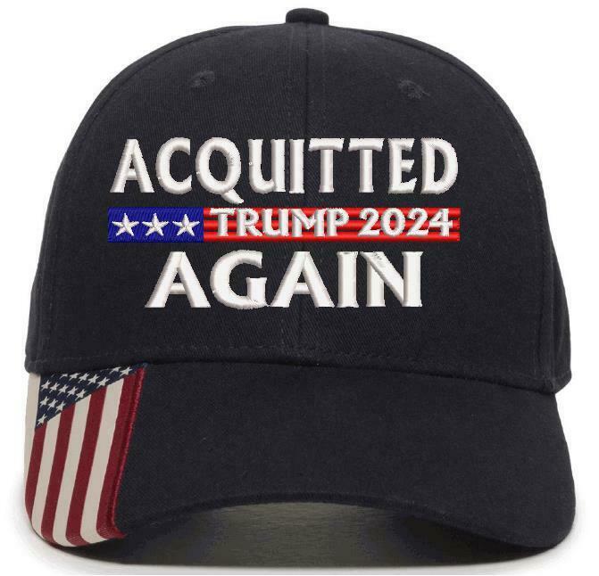 Trump 2024 - President Donald Trump ACQUITTED AGAIN Adjustable USA300 STYLE HAT