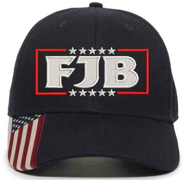 FJB Let's Go Brandon Embroidered Hat - FJB Stars Version - Adjustable USA300 Hat