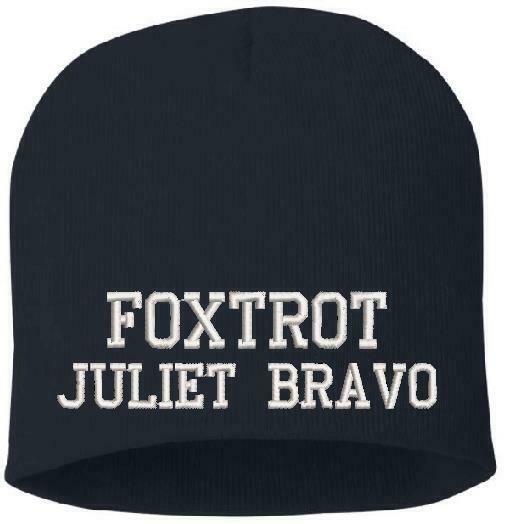 Foxtrot Juliet Bravo FJB Anti Biden Winter Hat - Beanie or Cuff Black or Navy