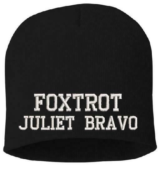 Foxtrot Juliet Bravo FJB Anti Biden Winter Hat - Beanie or Cuff Black or Navy
