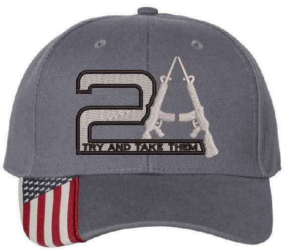 2nd Amendment Hat TRY AND TAKE THEM USA300 Outdoor Adjustable Hat 2nd Amendment