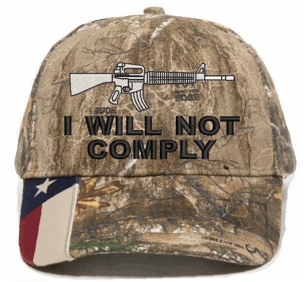 I will not comply 2nd amendment embroidered hat - Adjustable Hat Options - Powercall Sirens LLC