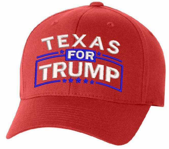 Texas for Trump Embroidered Ball Cap - Various Hat Choices Free Shipping