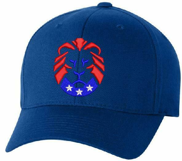 The Patriot Party Lion Flex Fit 6277 Embroidered Low Profile Hat-Various Colors